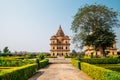 The Royal Cenotaphs Chhatris, ruins in Orchha, India