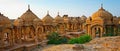 The royal cenotaphs of historic rulers, also known as Jaisalmer