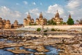 Royal cenotaphs of Orchha, Madhya Pradesh, India Royalty Free Stock Photo