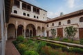 Royal Chamber and Courtyard of the Canal at Generalife Palace of Alhambra - Granada, Spain