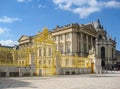 Royal chapel of Versailles palace behind Golden gate, Paris suburbs, France Royalty Free Stock Photo