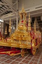 Royal chariot decorated in the Bangkok National Museum, Thailand