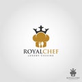 Royal Chef is a Stylish professional expert chef or restaurant Logo