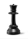 Royal Chess queen black image isolated on white background