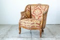 Royal classical style Armchair sofa couch Royalty Free Stock Photo