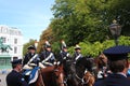 Royal coach driving on Lange Voorhout on the Prince day Parade in The Hague Royalty Free Stock Photo