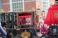 Royal coach driving on Lange Voorhout on the Prince day Parade in The Hague Royalty Free Stock Photo