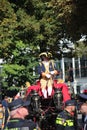 Royal coach driving on Noordeinde on the Prince day Parade in The Hague Royalty Free Stock Photo