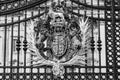 Royal coat of arms of the United Kingdom at Buckingham Palace in London Royalty Free Stock Photo