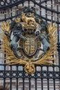 The Royal Coat of Arms on Buckingham Palace Gates