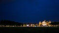 The Royal Concertgebouw with civilians with a night scene