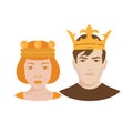 Royal couple. Royalty Free Stock Photo