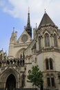 The Royal Courts of Justice in London. Royalty Free Stock Photo