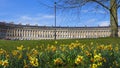 Royal Crescent at Spring Royalty Free Stock Photo