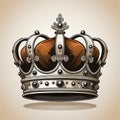 Royal crown collection with neutral white base Royalty Free Stock Photo