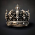 Royal crown collection with neutral white base Royalty Free Stock Photo