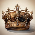 Royal crown collection with neutral white base Royalty Free Stock Photo