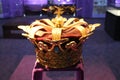 Royal crown - exhibit in Muzeul NaÃâºional de Istorie a RomÃÂ¢niei National Museum of Romanian History Bucarest