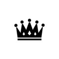 Royal Crown Flat Vector Icon Royalty Free Stock Photo