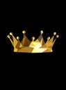 Royal crown.Golden king poligonal vector crown. Royalty Free Stock Photo