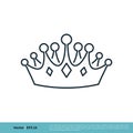 Royal Crown Icon Vector Logo Template Illustration Design. Vector EPS 10 Royalty Free Stock Photo