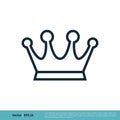 Royal Crown Icon Vector Logo Template Illustration Design. Vector EPS 10 Royalty Free Stock Photo