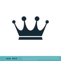 Royal Crown Icon Vector Logo Template Illustration Design. Vector EPS 10 Royalty Free Stock Photo
