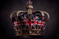 Royal crown with jewellery stones Royalty Free Stock Photo