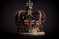 Royal crown with jewellery stones Royalty Free Stock Photo