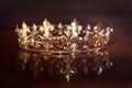 Royal crown for king or queen. Symbol of power and wealth Royalty Free Stock Photo