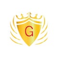 Royal Crown Logo. Letter G logo