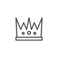 Royal crown outline icon