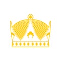 Royal Crown sign. king hat. ruler cap