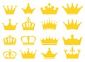 Royal crown vector design illustration isolated on white background Royalty Free Stock Photo