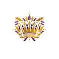 Royal Crown vector illustration. Heraldic design element. Retro Royalty Free Stock Photo