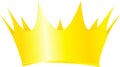 Royal crown vector illustration isolated Royalty Free Stock Photo