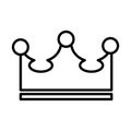 Royal crown of viscount line style icon