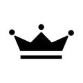 Royal crown of viscount silhouette style icon