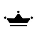 Royal crown of viscount silhouette style icon