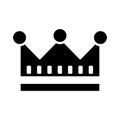 Royal crown of viscount silhouette style icon