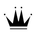 Royal crown of viscount silhouette style icon