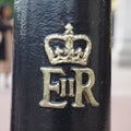 Royal cypher of the Queen in London