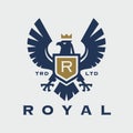 Royal eagle crest logo