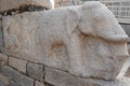 Royal Enclosure at Hampi, Karnataka - elephant carved in rock - archaeological site in India