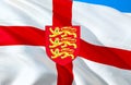 Royal England coat of arms on England background. National Emblem of Great Britain, 3D Rendering. England flag background.The Flag