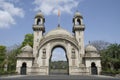 Royal entrance gate of The Lakshmi Vilas Palace, was built by Maharaja Sayajirao Gaekwad