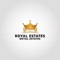 Royal estates logo design template idea and inspiration