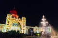 Royal Exhibition Buildings during White Night Royalty Free Stock Photo