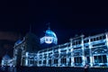 Royal Exhibition Buildings during White Night Royalty Free Stock Photo