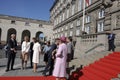 ROYAL FAMILY GREETS BY PRIME MINISTER OF DENMARK